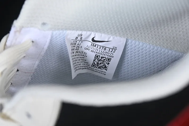 All categories Nk Air Force 1 Air Force series Nk Air Force 1 Low Air Force low-top Nike Air Force 1'07 Low White, red and black color splicing Air Force 1 low-top casual sneakers IM3378-122